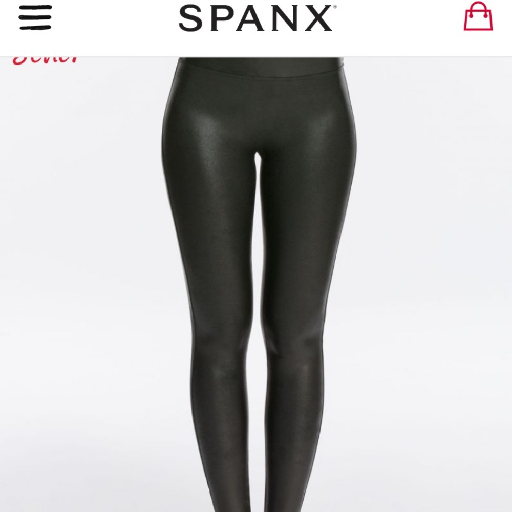 Spanx Faux Leather Leggings